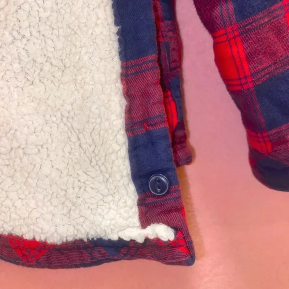 Boston Traders Shearling-lined Flannel Coat XXL Plus Fall Winter Cozy Warm Snow - Picture 16 of 16